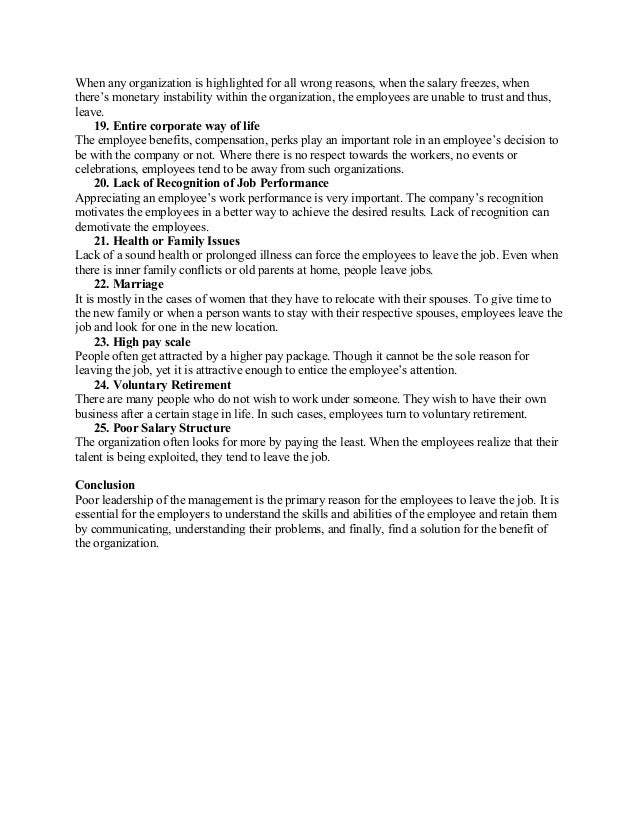 25 reasons why your best employee leave for new job opportunities