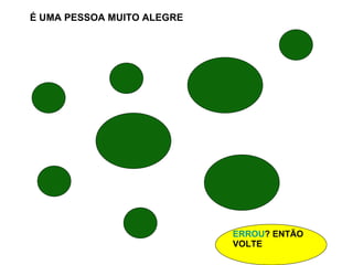 É UMA PESSOA MUITO ALEGRE ERROU ? ENTÃO VOLTE 