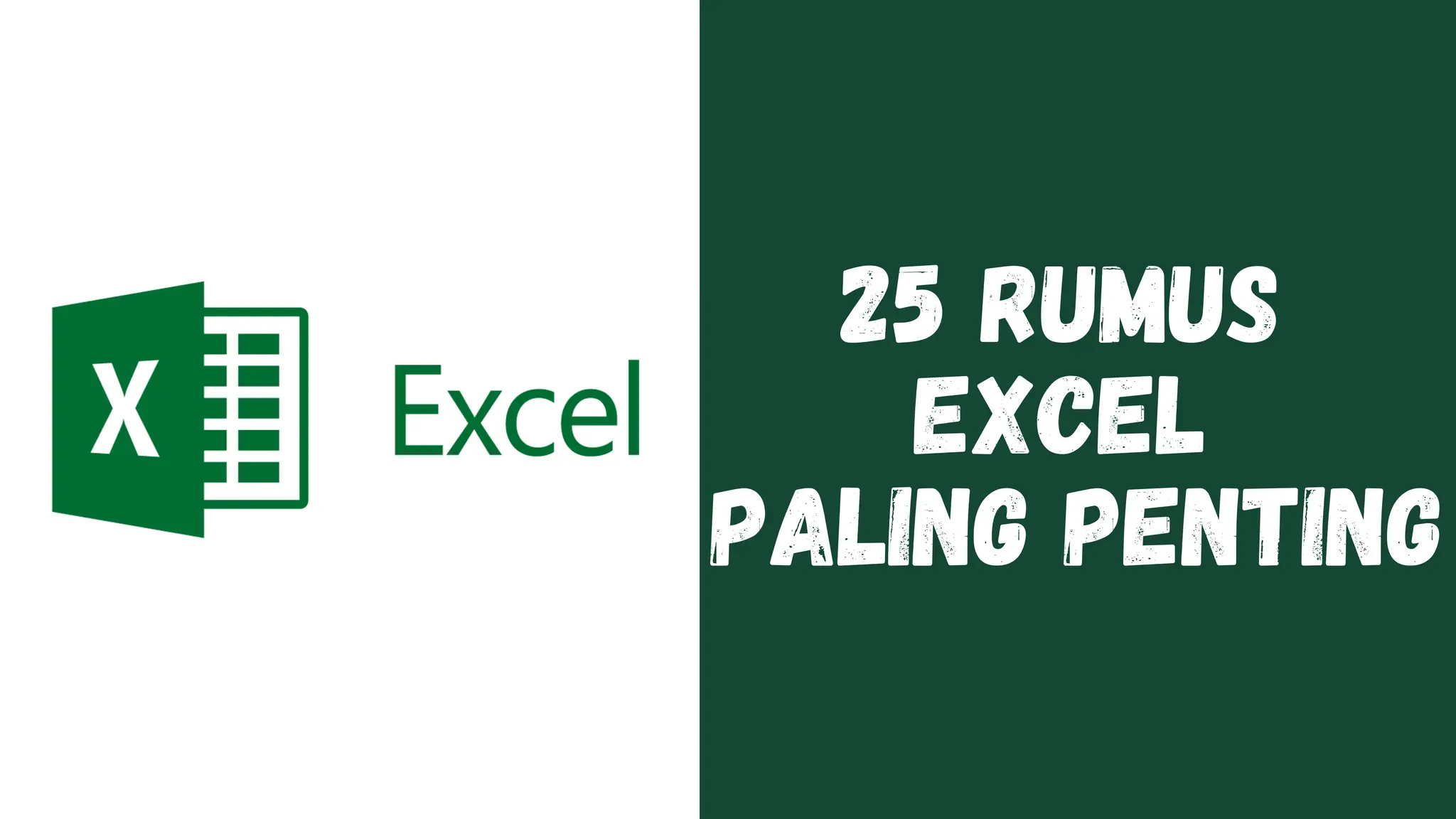 25 Rumus Excel Paling Penting Agar Mahir Pdf