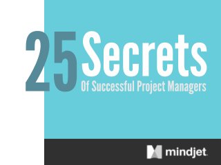 25 secrets of successful project managers