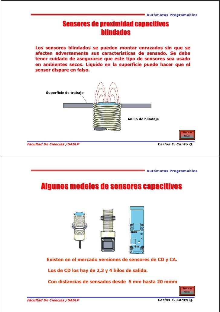 SENSORES DE PROXIMIDAD CAPACITVOS