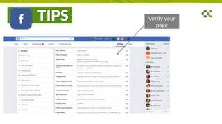 TIPS Verify your
page
 