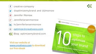 Visit our website at
www.creativeco.com to download
our free ebook
 