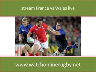 stream France vs Wales live
www.watchonlinerugby.net
 