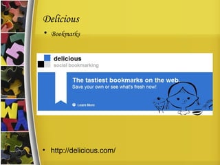 Delicious Bookmarks http://delicious.com/ 