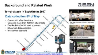 www.risen-h2020.eu
Background and Related Work
Terror attack in Stockholm 2017
20
• One month after the attack
• Covering ...