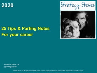 ©2020: Steven Litt. All rights reserved. May not be scanned, copied, duplicated or posted publicly to a w ebsite in a w ho...