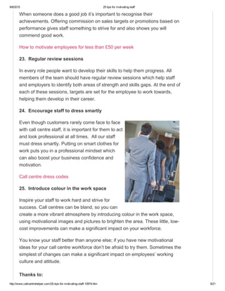 25 tips for motivating staff | PDF