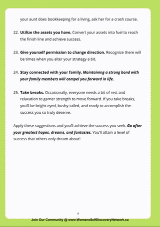 25 tips for success | PDF