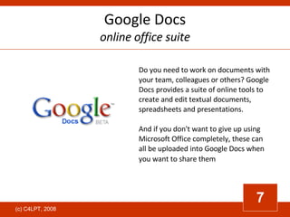 Google Docs online office suite Do you need to work on documents with your team, colleagues or others? Google Docs provide...