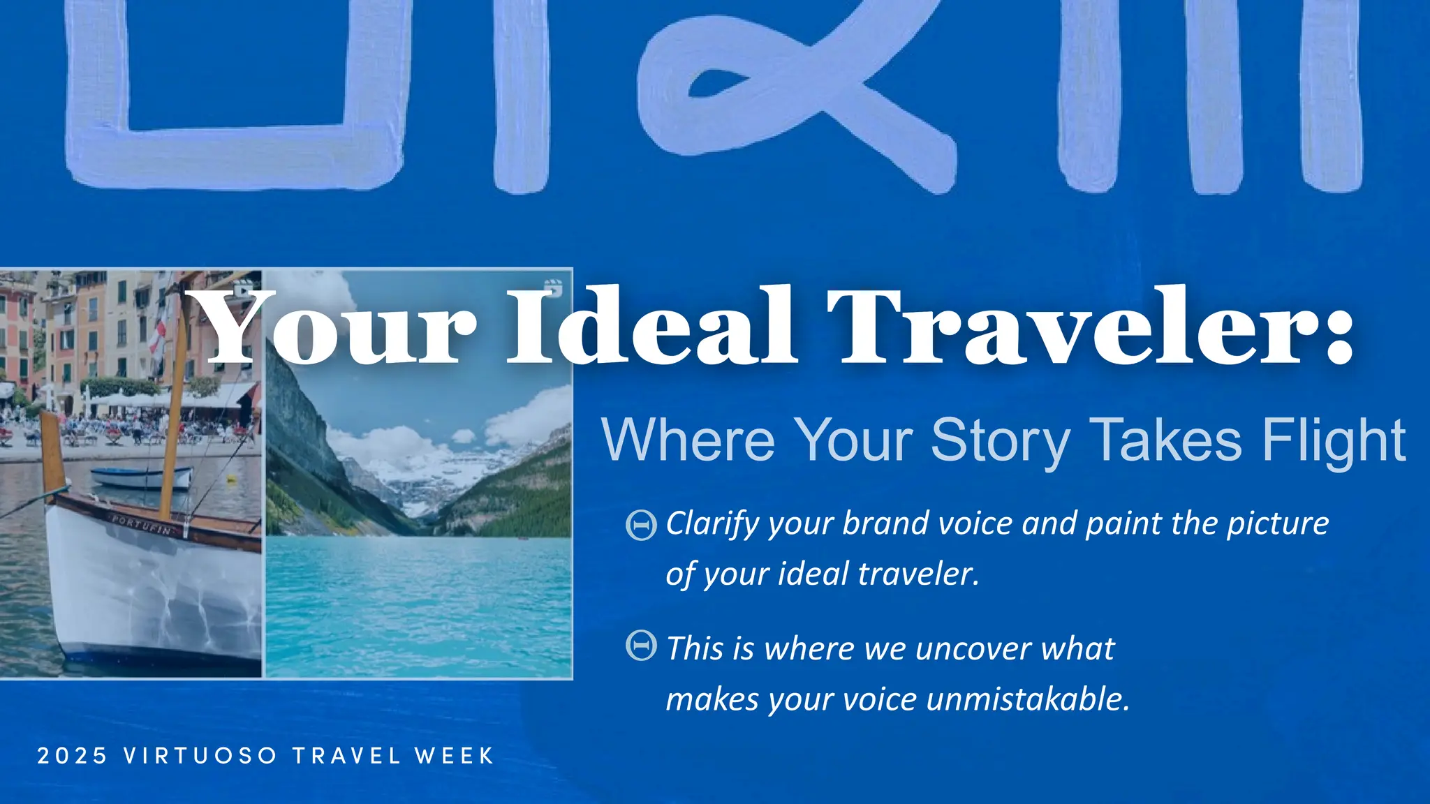 Where Your Story Takes Flight
Clarify your brand voice and paint the picture
of your ideal traveler.
This is where we uncover what
makes your voice unmistakable.
 