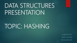 Hashing In Data Structure | PPTX