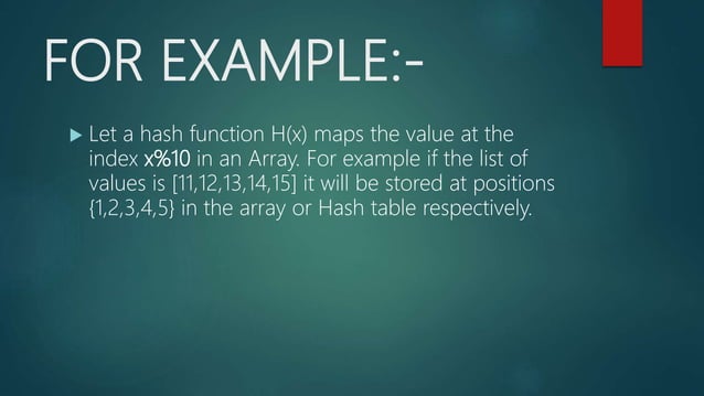 Hashing In Data Structure | PPTX
