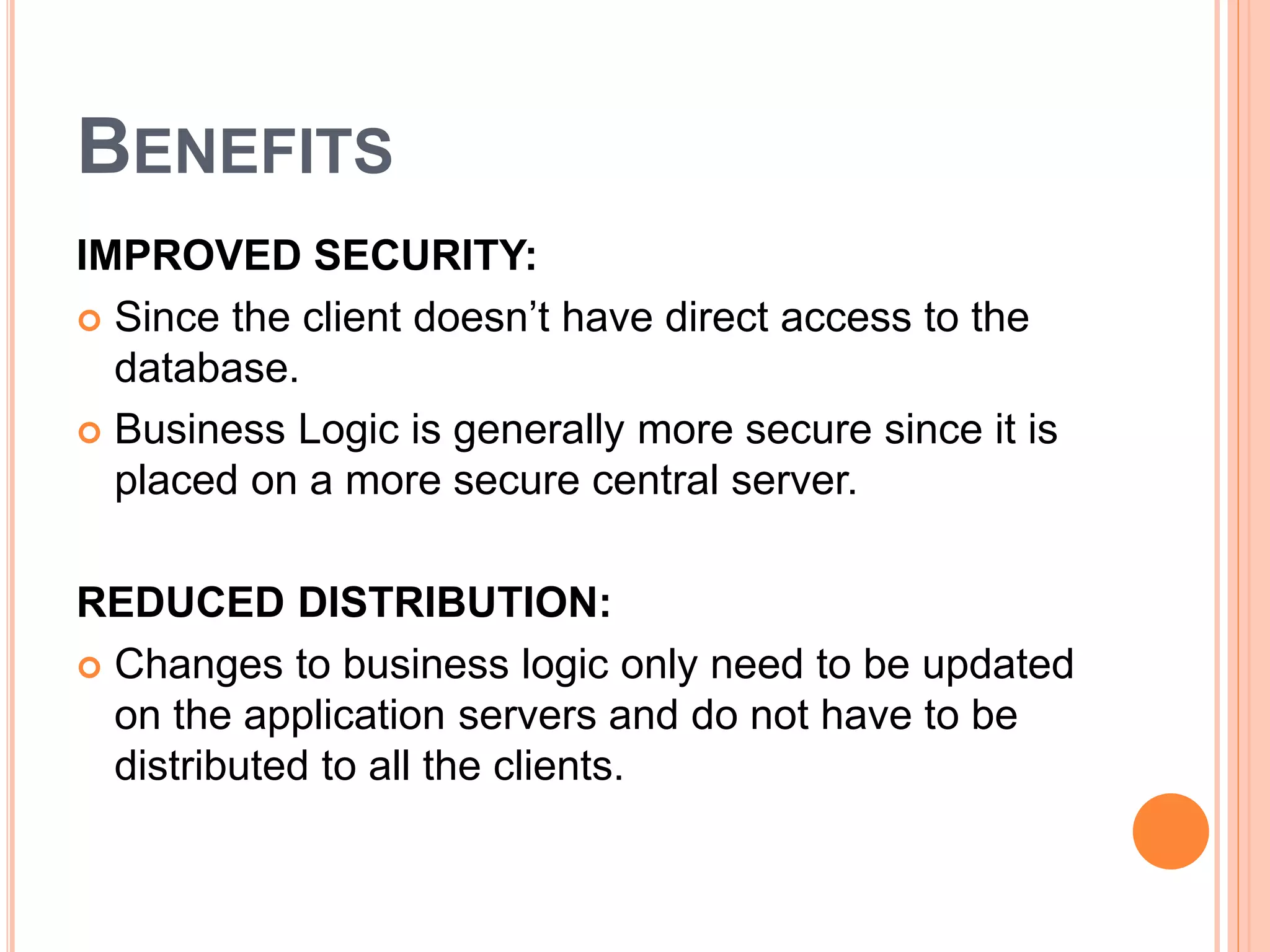 Overview of 3-tier Client Server Architecture | PPTX