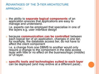 Overview of 3-tier Client Server Architecture | PPTX