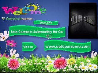 Best Compact Subwoofers for Car
Visit us www.outdoorsumo.com
Present
 