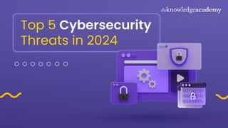 Top 5 Cybersecurity
Threats in 2024
 