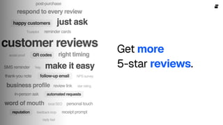 Get more

5-star reviews.
 