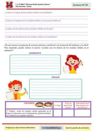 26 10 ciencia y tecnologia - quinto grado (1) | PDF