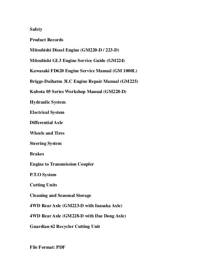 Toro Groundsmaster 220-D 223-D Mower Service Repair Workshop Manual D…