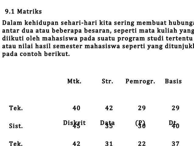 Contoh Penerapan Matriks Dalam Kehidupan Sehari Hari Cara Golden