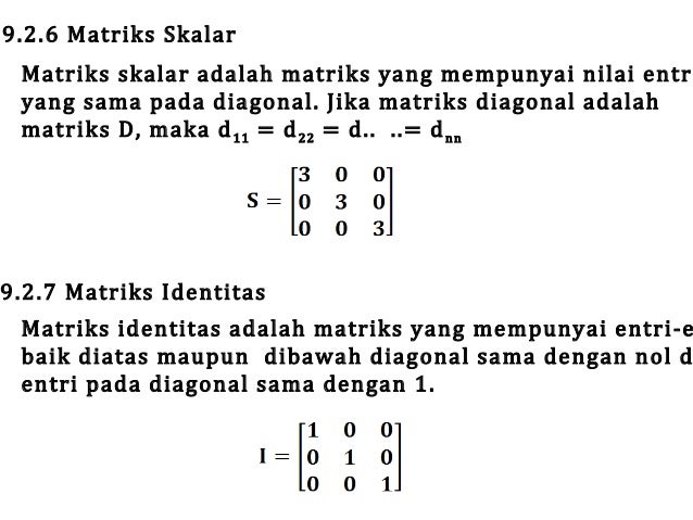 MATRIKS DAN DETERMINAN