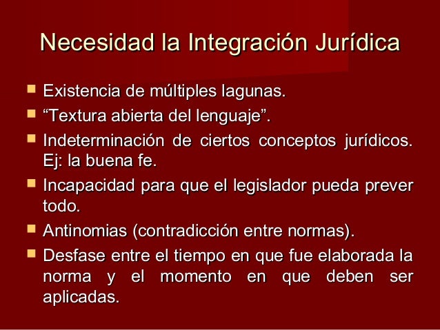 interpretación e integración juridica