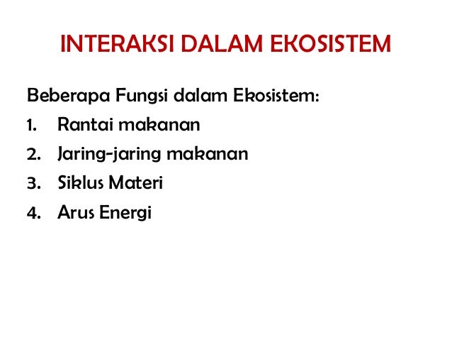 Ekosistem Kelas 7 Smp