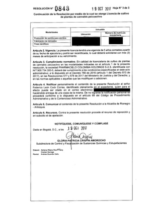 PharmaCielo cannabis license #3