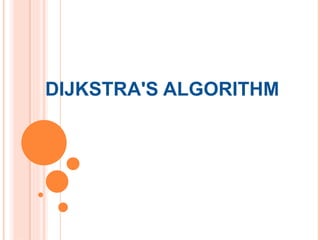 Comprehensive Overview of Dijkstra's Algorithm in Algorithm Design and ...
