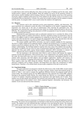 Assessing the effectiveness of the adaptation learning model for ...
