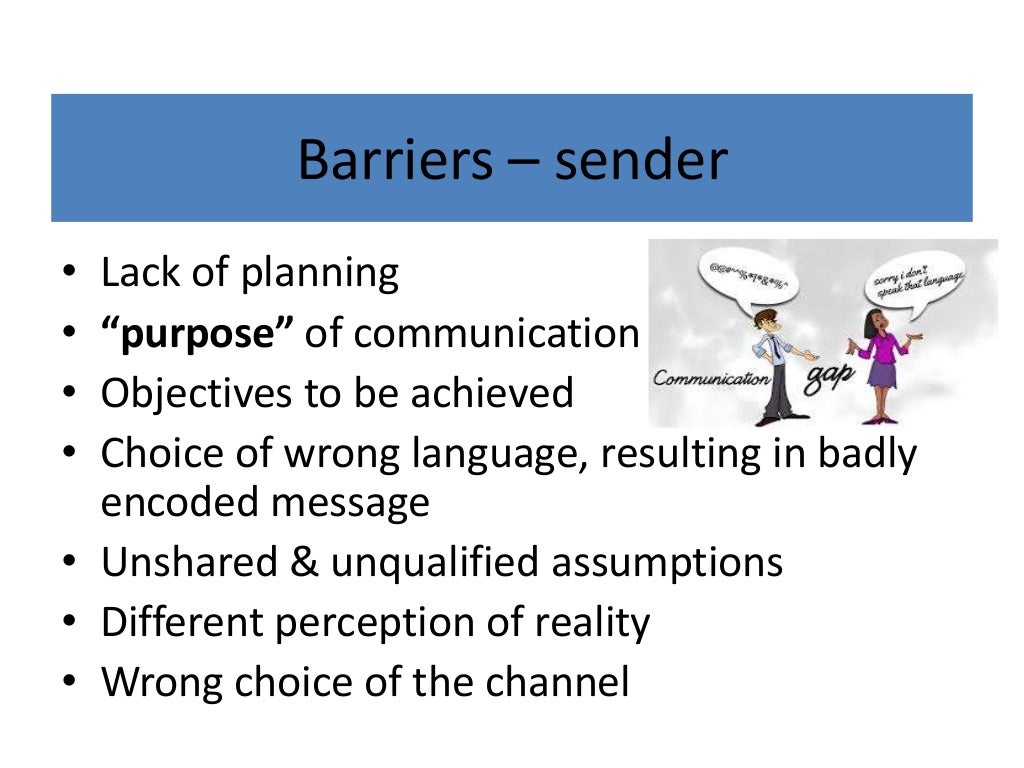 barriers of communication