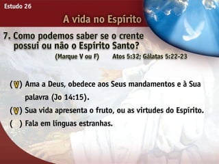 A Vida no Espírito - Ouvindo a Voz de Deus, Estudo Bíblico, Igreja Adventista