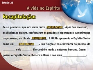A Vida no Espírito - Ouvindo a Voz de Deus, Estudo Bíblico, Igreja Adventista