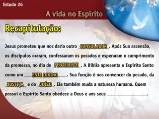 A Vida no Espírito - Ouvindo a Voz de Deus, Estudo Bíblico, Igreja Adventista