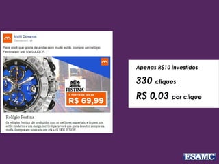 Apenas R$10 investidos
330 cliques
R$ 0,03 por clique
 