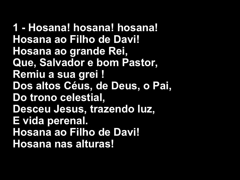 26 hosana nas alturas