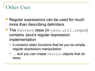Regex Experession with Regex functions o | PPT
