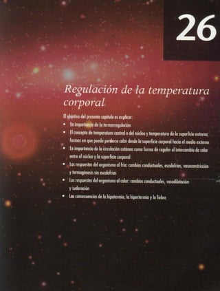 26   regulación de la temperatura corporal