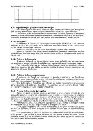 Apostila de Estatística