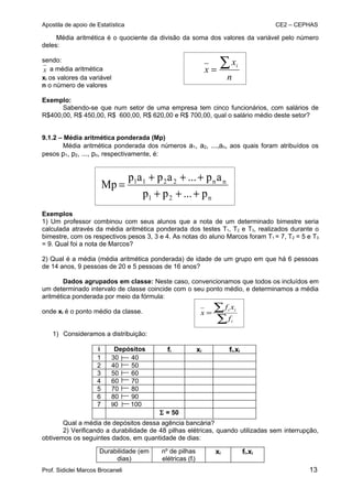 Apostila de Estatística