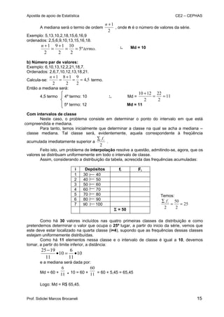 Apostila de Estatística