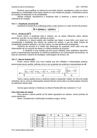 Apostila de Estatística