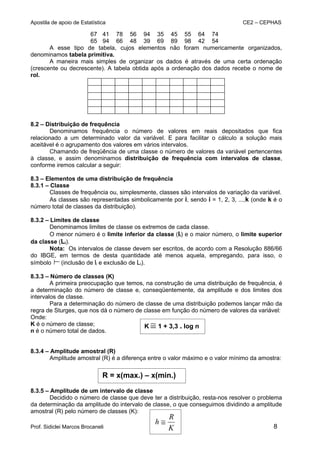 Apostila de Estatística