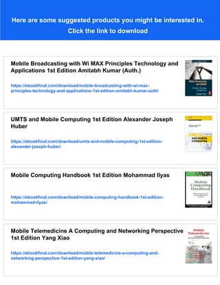 Mobile Computing Principles Designing and Developing Mobile ...