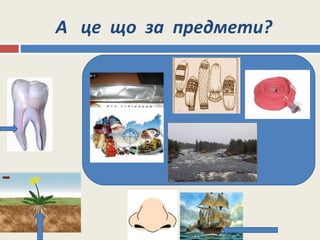 А це що за предмети?
 