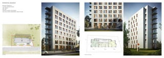 residential building
PROGRAM: residential
LOCATION: warsaw, Poland
AREA: 1000 M2
YEAR: 2015
INVESTOR: dynamic development
TEAM: lead-Mateusz jędrzejewski, marcin pajura
site plan typical floor plan
 