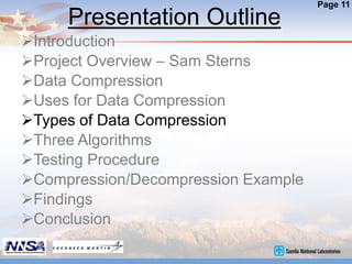 Data Compression Project Presentation | PPTX