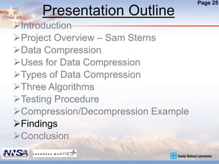 Data Compression Project Presentation | PPTX