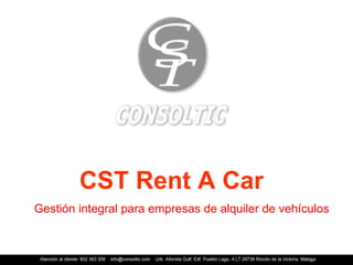 CST Rent A Car Gestión integral para empresas de alquiler de vehículos 